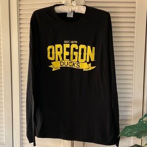 Port and Company Black and Yellow Oregon Ducks Long Sleeve Shirt